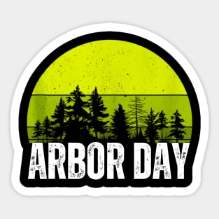 Plant a tree it's arbor day Sticker